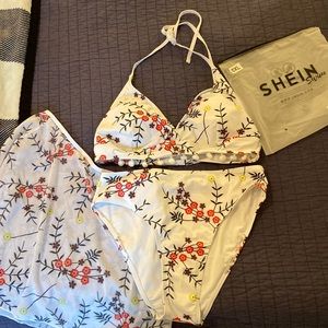 NEW NEVER WORN SHEIN high-waisted bikini